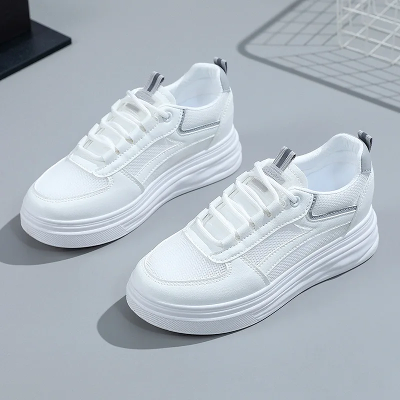 Chaussures de tennis en maille respirante pour femmes, baskets d'extérieur décontractées - image de produit 6