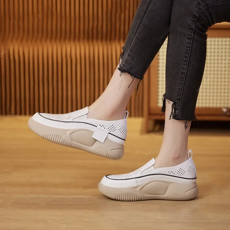 Mocassins Femme Plateforme Souple, Mode Décontractée - image de produit 2