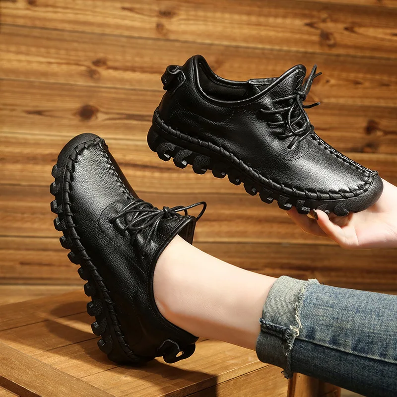 Mocassins en cuir pour femme respirants - Taille 41/42 - image de produit 1